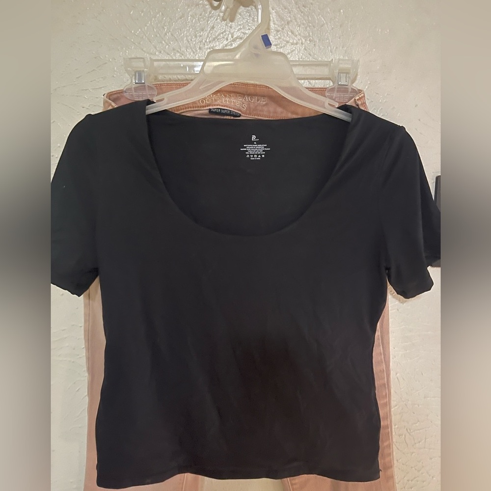 Pumiey short sleeve crop top